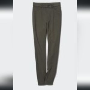 Uniqlo heattech extra stretch high rise legging pants - olive